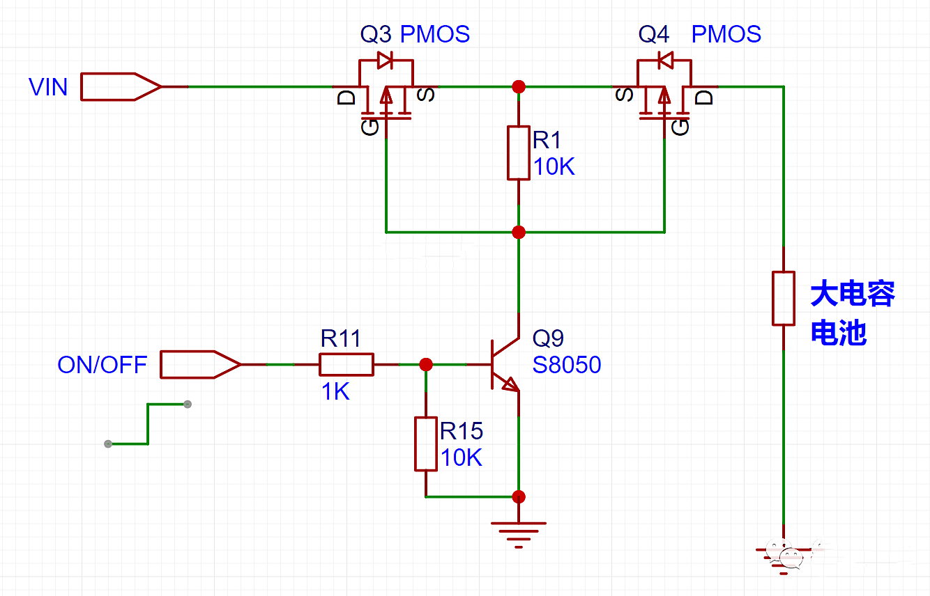 p沟道mos管导通电路图详解