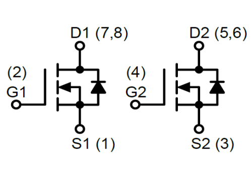 微硕WSD3044DN33双Dual N-Channel MOSFET 30V