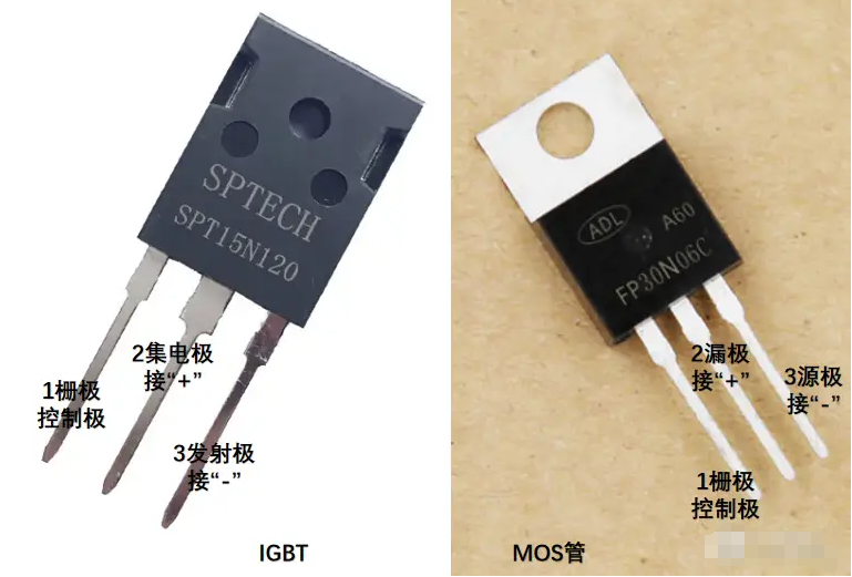 igbt跟mos管能不能互换