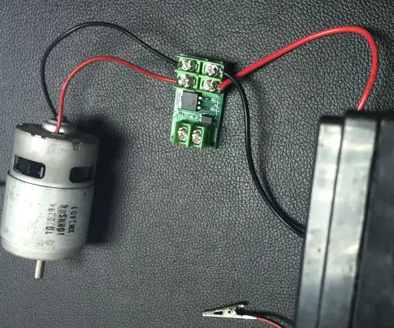 mos管控制电机正反转实物连接 mos管控制电机正反转实物连接