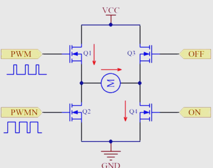 mos管h桥电机驱动电路 mos管h桥电机驱动电路