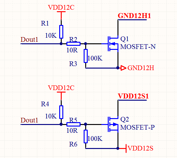 nmos和pmos开关电路