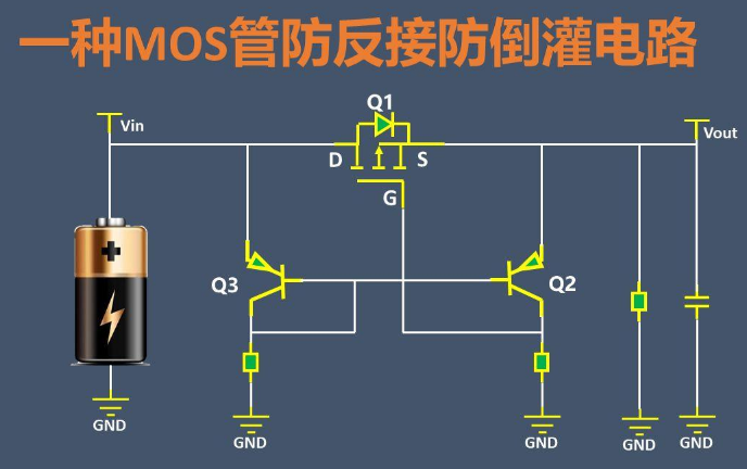 双MOS管电路高效防电流倒灌