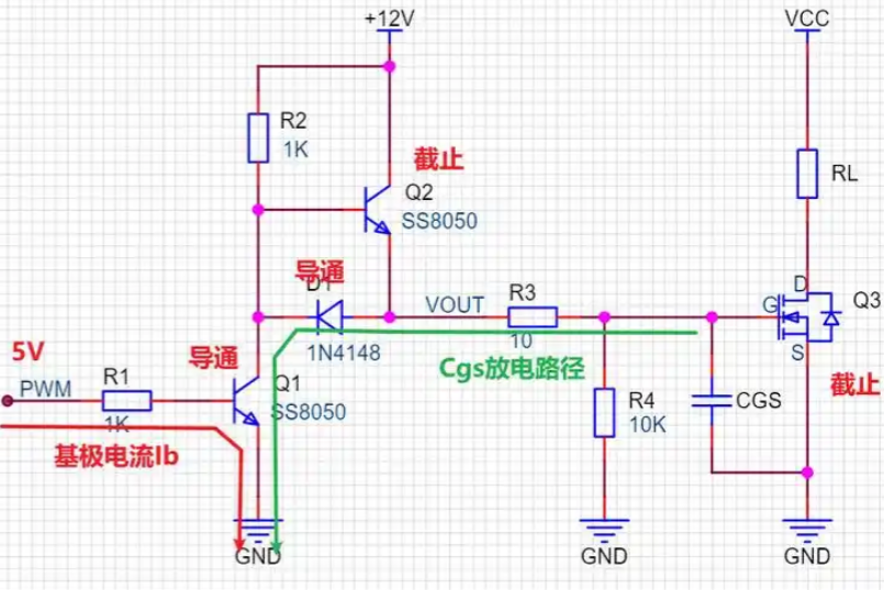 推挽三极管损坏对mos管影响